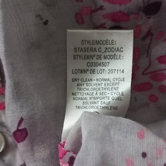 THEORY silk+cotton thin print blouse - Picture 10 of 10